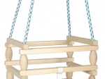 Houten kinderwip met veiligheidsbeugel