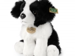 Pluchen border collie hond zittend 30 cm eco‑friendly