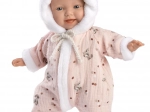 Llorens 63302 LITTLE BABY - realistische babypop met zacht stoffen lichaam - 32 cm