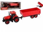 Tractor Zetor met aanhanger op vliegwiel met verlichting en geluid
