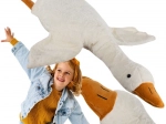 Grote pluchen gans 130 cm voor kinderen