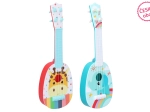 Kinder gitaar met Afrikaanse dierenmotieven