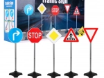 Set van 5 verkeersborden op standaards voor kleine bestuurders 3+
