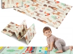 Humbi dubbelzijdige opvouwbare XPE-schuimmat 120 × 180 bos en straatjes