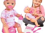Simba New Born Baby functionele pop 43 cm met potje en accessoires