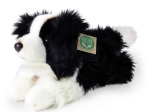 Pluchen hond Border Collie liggend milieuvriendelijk