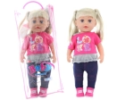 Blonde pop 45 cm met flesje