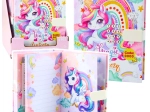 Kinderdagboek met code en melodie Eenhoorn – gekleurde pagina’s