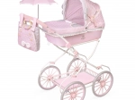 Opvouwbare poppenwagen met tas en accessoires Sophie 81 cm