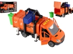 Vuilniswagen met licht, geluid en vuilnisbak, 30 cm