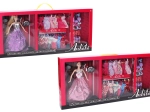 Pop met kledingkast en modeaccessoires
