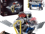 Technische bouwset – bouw een werkende motor met accu, licht en beweging (665 stukjes)