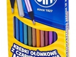 Astra metallic kleurpotloden 12 stuks met puntenslijper