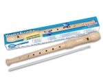 Klassieke houten fluit wit