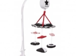 Canpol babies Contrasterende pluchen mobiel met melodieën SENSORY