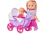 Panenka Evi Love met kinderwagen en pop