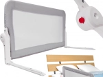 Beschermende bedrail opvouwbaar 200 cm grijs