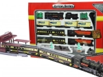 FENFA gigantische treinbaan met licht, locomotief + 6 wagons, rails 10 m
