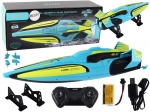 RC waterscooter 2.4G geel-turkoois Waterdicht afstandsbediening