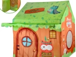 Kleurvolle kindertent huisje Bosvrienden met tas