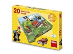 Houten afbeeldingsblokjes Mol en vervoer 20 stuks