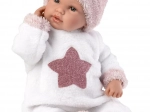 LLORENS New Born realistische pratende pop met zacht lichaam 36 cm