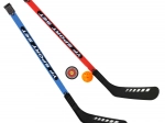 Set hockeysticks met bal en puck