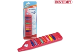 Kinder mondharmonica Bontempi rood-blauw