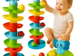 Kruzzel knikkerbaan-toren met spiraalbaan voor kinderen 18+ maanden