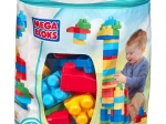 Mega Bloks grote zak met blokken – blauw (80 stuks)