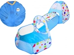 Kinderspeeltuin 3-in-1 Iglo Tent Tunnel Ballenbad Blauw
