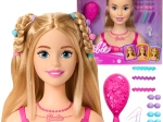 Barbie hoofd om te kammen en te stylen met accessoires, 20 delen