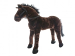Pluchen paard voor kinderen met hoofdstel en teugels