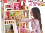 Houten poppenhuis - villa