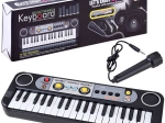 Kinder keyboard synthesizer met 37 toetsen en microfoon
