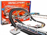 Groot racecircuit 2in1 met elektrische trein 20 km/u