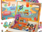 Magnetisch boek – vouwpuzzel met vervoersmiddelen
