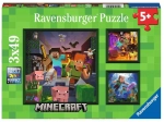 Puzzel Ravensburger Minecraft Biomen 3x49 stuks