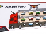 Set 3-in-1 – vrachtwagen met platform en katapult voor autootjes, 3+