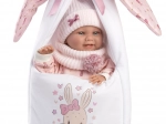 Llorens New Born meisje – realistische babypop met volledig vinyllichaam 40 cm