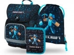 BAAGL 3 SET Ergo Minecraft Blue Axe: boekentas, etui, zak
