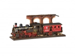 3D Houten Puzzel Vintage Stoomlocomotief