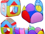 Kinder tent 3-in-1 met tunnel en speelren