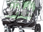 Universele regenhoes voor tweelingkinderwagen CHIPOLINO