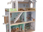 Grote houten poppenhuis