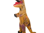 Opblaasbaar dinosauruspak T‑REX, bruin, voor lengte 150–190 cm