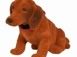 Pluchen hond met knikkend hoofd 27 cm