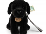 pluchen hond labrador zwart 25 cm eco-friendly