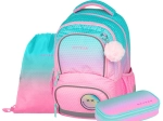 Schoolset OXYBAG OXY NEXT Ombre Pink – rugzak, etui en gymzak