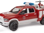 Brandweerwagen Bruder RAM 2500 met waterkanon, licht en geluid